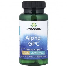  swanson  Alpha GPC L-α-甘油磷酸膽鹼 記憶力 300mg*60顆素食膠囊 支持精神敏銳度