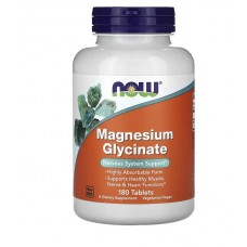 NOW Foods, 甘氨酸鎂 200 毫克*180錠 - Magnesium Glycinate