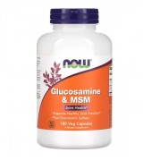  NOW Foods   葡萄糖胺+ 軟骨素 骨骼保養複方  +MSM *180顆素食膠囊 - Glucosamine & Chondroitin with MSM 葡萄糖氨