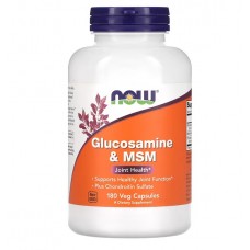  NOW Foods   葡萄糖胺+ 軟骨素 骨骼保養複方  +MSM *180顆素食膠囊 - Glucosamine & Chondroitin with MSM 葡萄糖氨