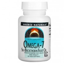 Source Naturals  沙棘果油  Omega-7  *60粒素食可