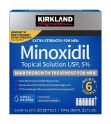 **最新裝**Kirkland ® Signature 5% 男仕強效生髮水 5% (60ml*6瓶裝)  - Minoxidil Hair Regrowth Treatment for Men 