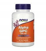 Now Foods  Alpha GPC   L-α-甘油磷酸膽鹼 記憶力 300mg*60顆素食膠囊   支持精神敏銳度