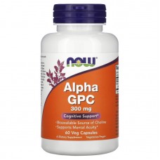 Now Foods  Alpha GPC   L-α-甘油磷酸膽鹼 記憶力 300mg*60顆素食膠囊   支持精神敏銳度