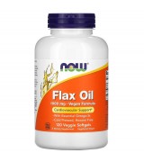  NOW Foods   冷壓亞麻仁油  Flax Oil - 1000 mg * 120粒純素配方 亞麻籽油  