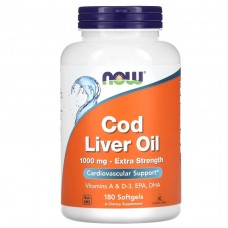 NOW Foods 魚肝油 1000mg*180粒 - Cod Liver Oil 鱈魚肝油