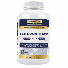 Nature's Lab™ 玻尿酸+膠原蛋白 透明質酸 -180顆素食膠囊 - Hyaluronic Acid 促進皮膚保濕和潤滑關節--含: 水解膠原蛋白II型 硫酸軟骨素