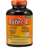 American Health  酯化維他命C  Ester-C  500 mg* 240顆素食膠囊   含: 鈣  柑橘生物類黃酮