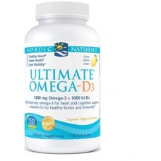 Nordic Naturals Ultimate®Omega -D3™強魚油+D3*120粒檸檬味 (1280毫克Omega-3 + 1000 IU D3)