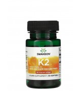  Swanson  天然維生素K2   50mcg*30粒 維他命K2 - Natural Vitamin K2 (Menaquinone-7 from Natto)