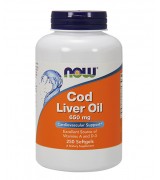  NOW Foods  鱈魚肝油 650mg*250粒- Cod Liver Oil