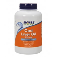  NOW Foods  鱈魚肝油 650mg*250粒- Cod Liver Oil