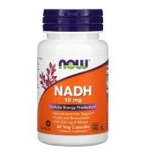 NOW   細胞能量  NADH   10mg *60顆素食膠囊  - 含: D-核糖 (還原型煙酰胺腺嘌呤二核苷酸)