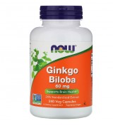  NOW Foods   銀杏葉萃取  60 mg*240顆素食膠囊 - Ginkgo Biloba