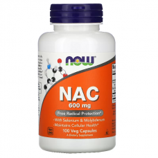  NOW Foods  NAC  600 mg* 100顆素食膠囊 - 乙醯半胱氨酸