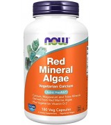 Now Foods   天然紅藻精華  含: 鈣 鎂 維生素D *180顆素食膠囊 - Red Mineral Algae
