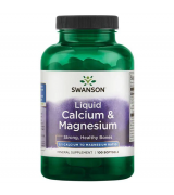  Swanson  液體鈣 + 鎂  *100粒  - Liquid Calcium & Magnesium