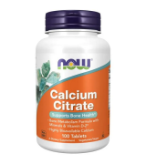 NOW Foods  檸檬酸鈣 *100錠 - 添加維他命D 鎂 鋅 銅 錳 Calcium Citrate
