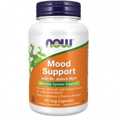 NOW Foods  平衡情緒複方 * 90顆素食膠囊 - Mood Support  助眠 含: 聖約翰草/GABA/5HTP