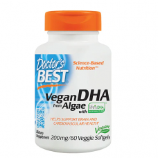 Doctor's Best   海藻萃取  DHA  200 mg * 60顆素食 - Vegetarian DHA from Algae