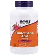  NOW Foods  泛酸 維他命B 5 - 500mg*250顆 - Pantothenic Acid  維生素B5