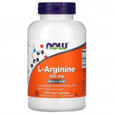 Now Foods L-Arginine 左旋精氨酸 (500mg* 250粒) ~精胺酸