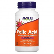 Now Foods Folic Acid  葉酸(800mcg*250錠)