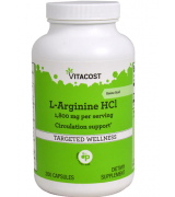 VITACOST 左旋- 精氨酸鹽酸鹽   *200顆 - L-Arginine HCl