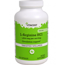 VITACOST 左旋- 精氨酸鹽酸鹽   *200顆 - L-Arginine HCl