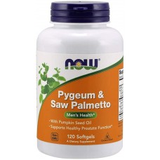  NOW Foods    男性雙效配方 非洲刺李 + 鋸棕櫚  *120 粒 - Pygeum & Saw Palmetto, Men's Health