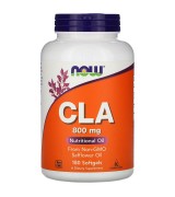 NOW Foods 共軛亞麻油酸~ CLA (天然紅花籽油) 800 mg* 180粒