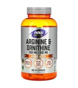 NOW Foods   精氨酸+鳥氨酸 500mg/250mg * 250顆 - 精胺酸 Arginine + Ornithine