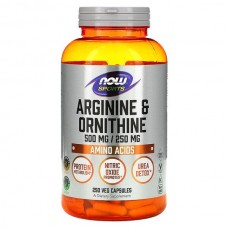 NOW Foods   精氨酸+鳥氨酸 500mg/250mg * 250顆 - 精胺酸 Arginine + Ornithine