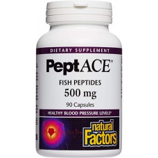 Natural Factors   PeptACE  降血壓胜肽 500mg* 90顆 - 魚肽 Fish Peptides