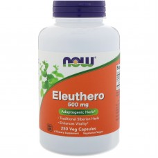 NOW Foods  老虎牙子/ 刺五加 Eleuthero 500 mg *250顆~西伯利亞人蔘