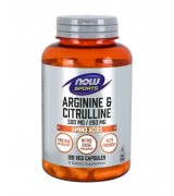  NOW Foods    精氨酸+瓜氨酸  500mg/250mg  *120 顆 - Arginine & Citrulline