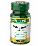 Nature's Bounty 維生素/維生素 C + 鋅 *60片 Vitamin C + Zinc 