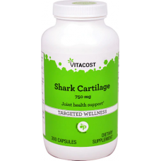 VITACOST 鯊魚軟骨 750 mg * 300顆 - Shark Cartilage