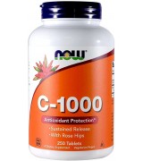  Now Foods   長效型維生素/維他命C +玫瑰果  (1000 mg * 250錠) - C-1000 維生素C
