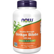  NOW Foods   銀杏葉萃取複方 (120 mg*200顆素食膠囊) - Ginkgo Biloba