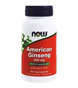  NOW Foods    西洋蔘  500 mg* 100顆 - American Ginseng
