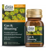 *原廠最新包裝* Gaia Herbs  緩解腹脹 脹氣 改善消化和腸道功能  *50顆素食膠囊 - Gas & Bloating