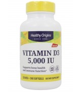 Healthy Origins 維生素D3 - 5,000 IU* 360粒 - Vitamin D3 非活性