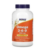  NOW Foods   omega 369 - 1000 mg*250粒- 含:亞麻籽油、亞麻籽油、黑加侖、魚油Omega 3-6-9