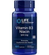  美國 Life Extension 維生素B3 維他命B3 菸鹼酸 菸酸 (500mg* 100 顆) Vitamin B3 Niacin 