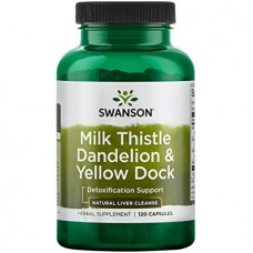 swanson 奶薊草+蒲公英+ 黃塢根* (120 顆) Milk Thistle, Dandelion & Yellow Dock 