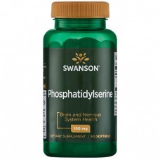 Swanson 大豆粹取磷脂醯絲胺酸 - 腦磷脂 PS - (100mg* 90粒 )*3瓶