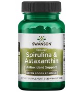 swanson  有機螺旋藻+ 蝦紅素 *120素食錠 - Organic Spirulina & Astaxanthin