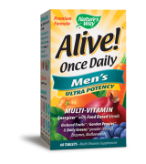 Nature's Way   男性多元維生素  *60片- 營養豐富 維他命 Alive!  Men's Multi-Vitamin 上班族 外食族適用
