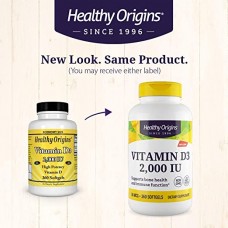 Healthy Origins   維生素D3  -- 2000 IU* 360粒 - Vitamin D3 非活性